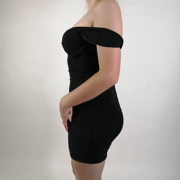 🖤2/30$ -- Sexy off-the-shoulder little black dress - Picture 3 of 11